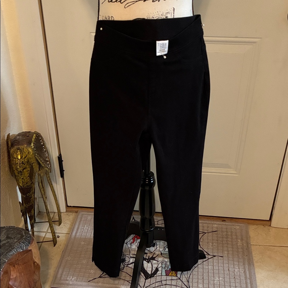 Black Stretchy Pants Time & Tru - Size XS 0-2